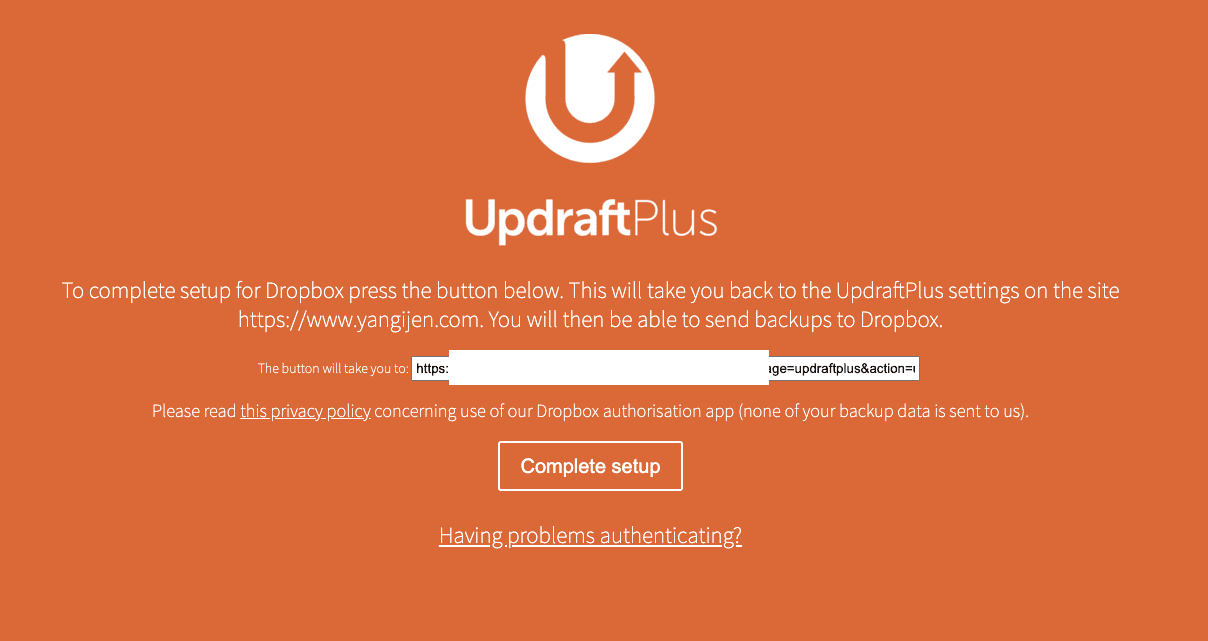 Backup WordPress using updraft plus plugin